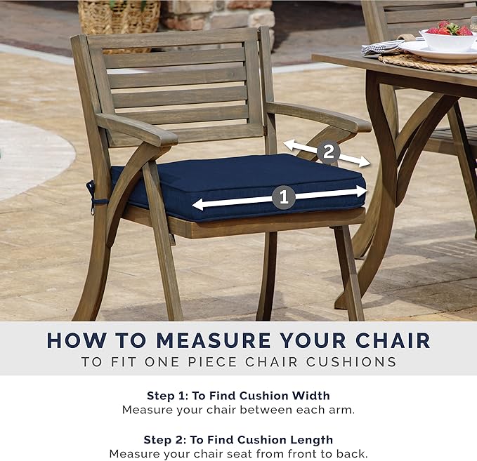 Arden Indoor/Outdoor Seat or Rocking Chair Cushion, 19 x 18, Water Repellent, Rain Proof, Fade Resistant Cushion for Rocking or Dining Chairs Bright Moss Green Leala