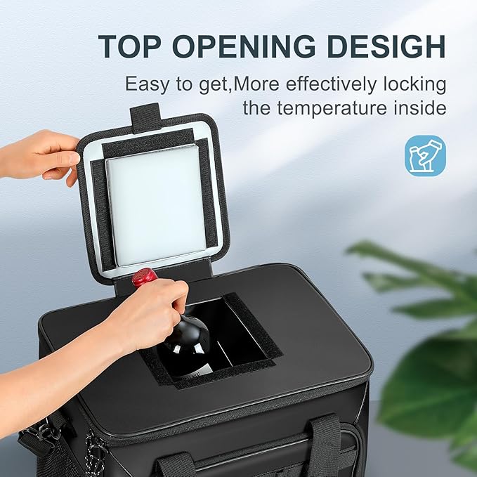 Soft Cooler Bag, 30 Cans Collapsible Cooler with Adjustable Shoulder Straps, White Ice Chest for Camping, Beach, Hiking, Picnic