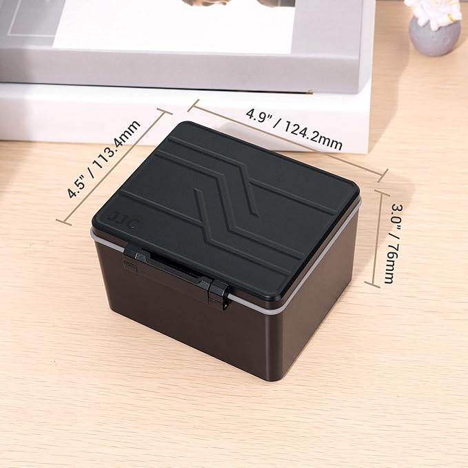 JJC 18650 Battery Case Holder for 20 x 18650 Battery, Water-Resistant & Shockproof 18650 Battery Storage Box Organizer with EVA Interior for Better Protection