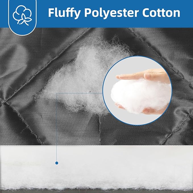 Insulated Door Curtain Fit Door 36"x82" - Magnetic Thermal Cover for Winter - Winter Door Insulation to Keep Warm Air in & Cold Air Out