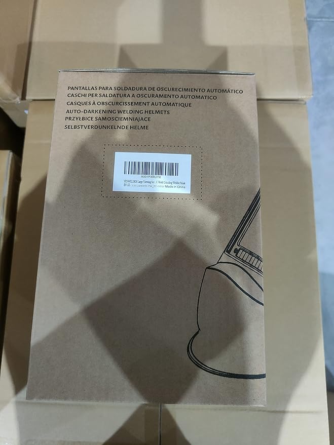 YESWELDER Large View Auto Darkening Welding Helmet, Blue Light Blocking, 1/1/1/1 True Color Solar Powered Welder Hood Mask with 4 Arc Sensors, Wide Shade 3/5-9/9-13 for TIG MIG ARC Cut and Grind