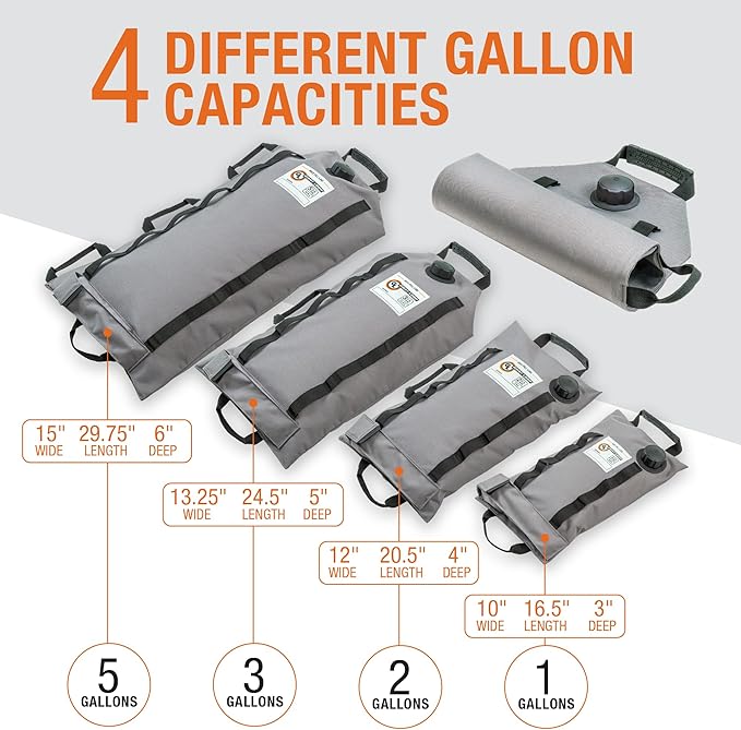 Giant Loop Armadillo Bag, Utility Bladder for Safe Transport and Storage of Powersports and Automotive Fluids, for Motorcycles, UTVs, ATVs, 5-Gallon