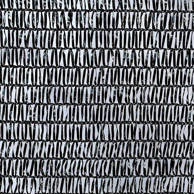 Agfabric 12 X 20ft 50% Sunblock Shade Cloth with Grommets for Garden Patio, Black