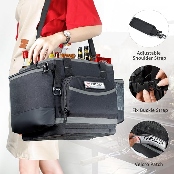 Large Grill Caddy with Hard Base - Blakstone BBQ Organizer, Picnic Camping Utensil Caddy, Tailgating Essentials, Grill Gifts for Men