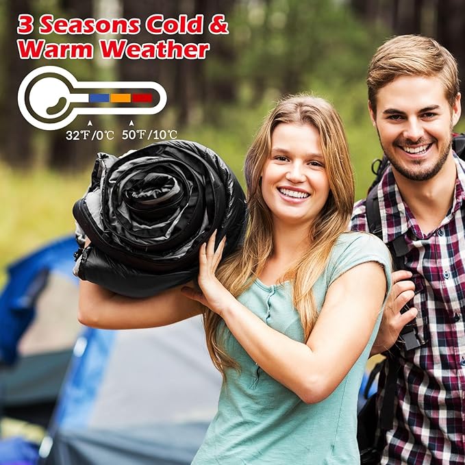 Macarrie 12 Pack Camping Sleeping Bags for Adults Bulk Cold Weather Kids Sleeping Bag for Homeless Lightweight Waterproof Compression Sack for Backpacking Traveling Hiking Outdoor