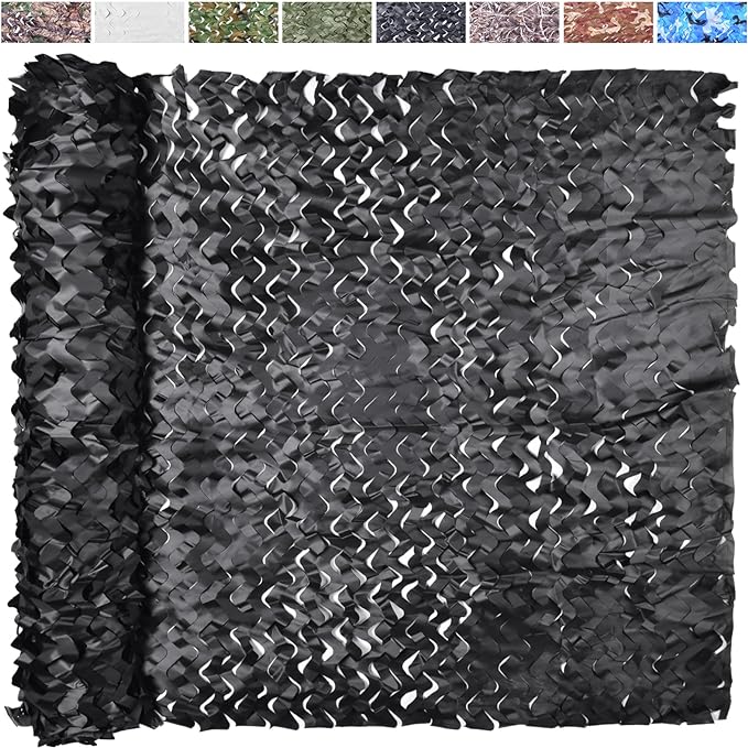 Camo Netting Camouflage Netting 20x20 10x20 10x10 Bulk Roll Burlap Camo Tarp Sunshade Net for Hunting Blind Dinosaur Birthday Jungle MilitaryTheme Party Decoration Camping Shooting
