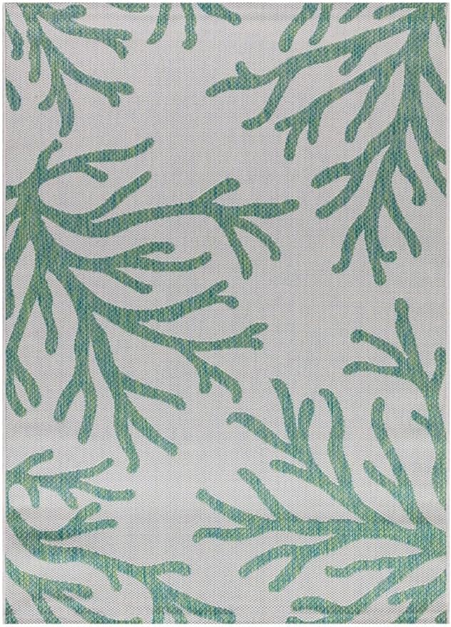 Keen Home Design Terrace Outdoor Area Rug - 6x9 Washable Indoor/Outdoor Rug for Patio, Kitchen, Balcony, Beach, Garden, Deck and Porch, Size: 6'x8'10"