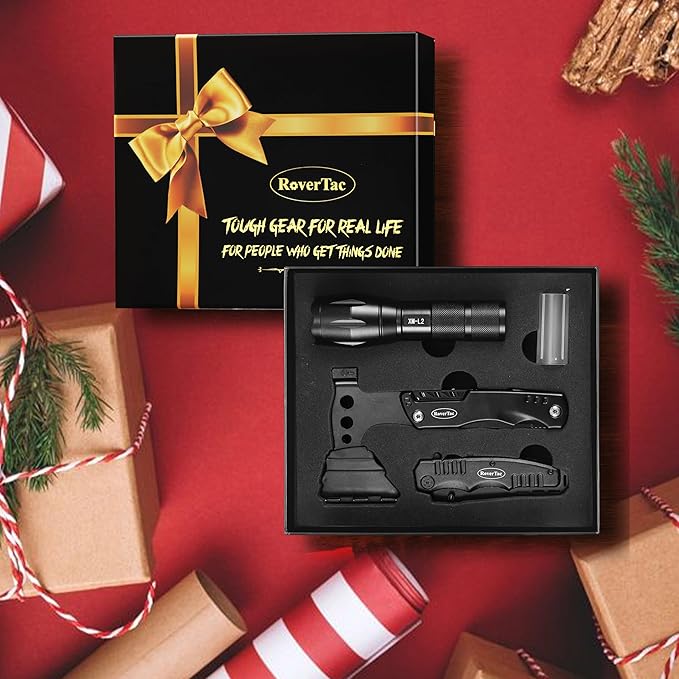 RoverTac "TOUGH GEAR FOR REAL LIFE" Tool Gift Set, Multitool Axe