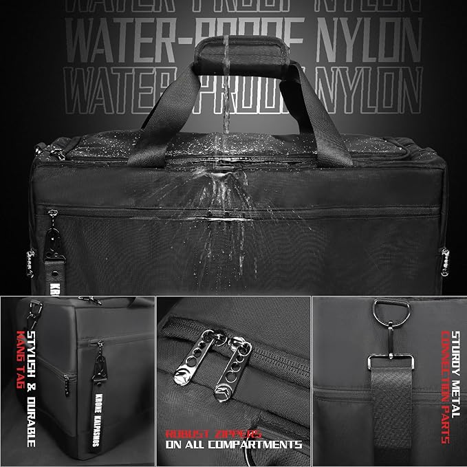 Sneaker Bag for Travel/Sneakerhead gift/Outdoor Sports Bag/Gym Bag /, A Multi-functional Travel Duffel Bag with 3 Adjustable Dividers, & Shoulder Strap,Made of Nylon, by Krone Kalpasmos-classic