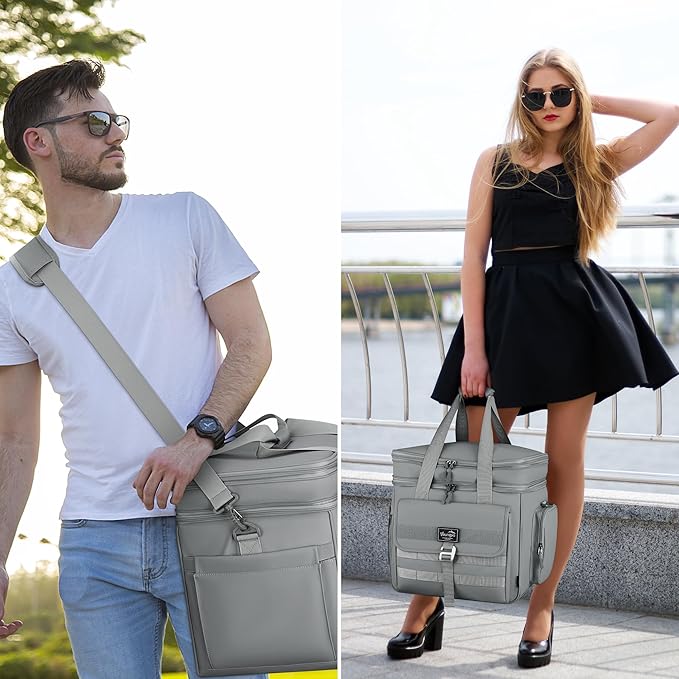 36L Large Soft Cooler Insulated Cooler Bag Soft Sided Collapsible Coolers for Travel, Camping, Beach. Leakproof, Waterproof, Expandable, 36L