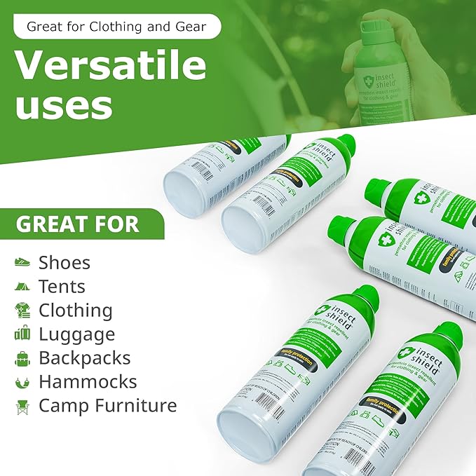 Premium Permethrin Spray - Tick, Flea, Fly, Mosquito, Chigger, Spider & Bed Bug Repellent for Clothing, Gear, Furniture, & Tents, Lasts up to 60 Days, Clear, 18 Oz Aerosol