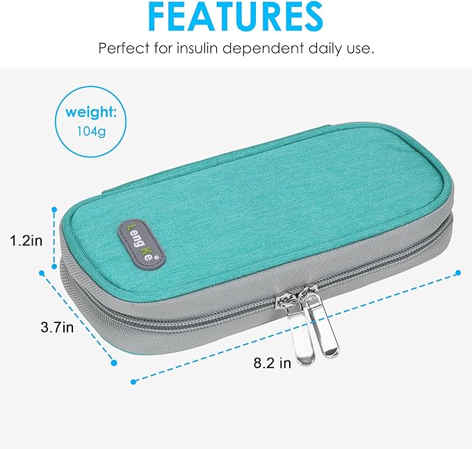 YOUSHARES Insulin Cooler Travel Case - Organizer Insulin Case for Diabetes Accessories Keep Supplies Safe and Cold