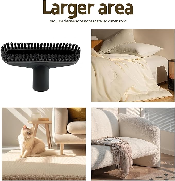 16-Piece 1 1/4 Inch Shop Vac Attachments Cleaning Kit With Vacuum Extension Wand/Dryer Lint Vac Attachment/Flexible Crevice Tool (Hose Adapters for 1 1/4" to 2 1/2"Hoses)