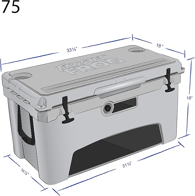 75 Camo Quart Ice Chest Heavy Duty High Performance Roto-Molded Commercial Grade Insulated Cooler