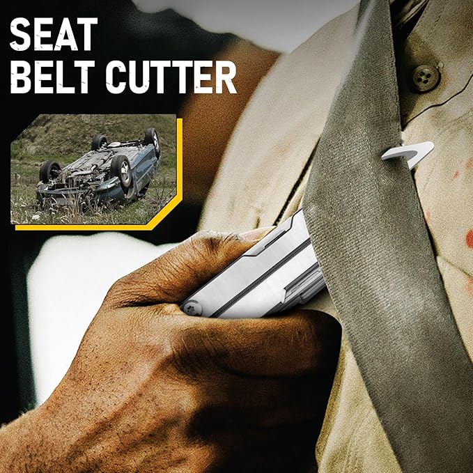 BIBURY Mini Multitool Pliers BI2051A, Mini Pocket Pliers with Window Breaker, Seat Belt Cutter, Bottle Opener for Outdoor Survival, EDC Multi Tool with Pocket Clip, Gifts for Men and Women