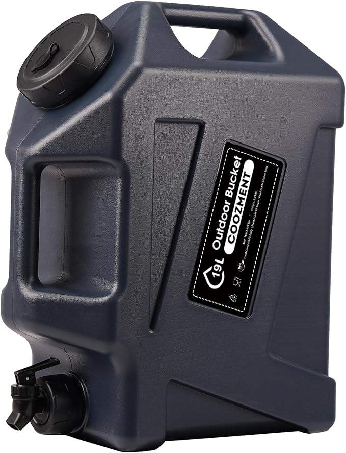 3.2 Gallon/5 Gallon Water Containers with Spigot, BPA Free Water Jug, Military Green Water Tank, Multifunction Water Storage Containers for Camping Outdoor Hiking,Emergency Stroage