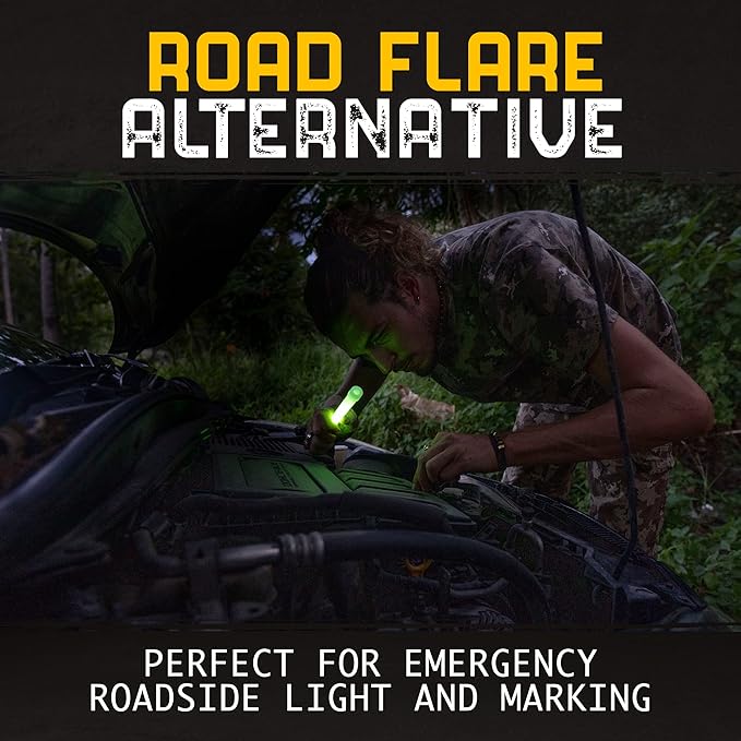 30 Ultra Bright Glow Sticks in Bulk - Multi Use Glowsticks for Parties, Camping, Emergency Light and Survival Kit with 12 Hours Duration