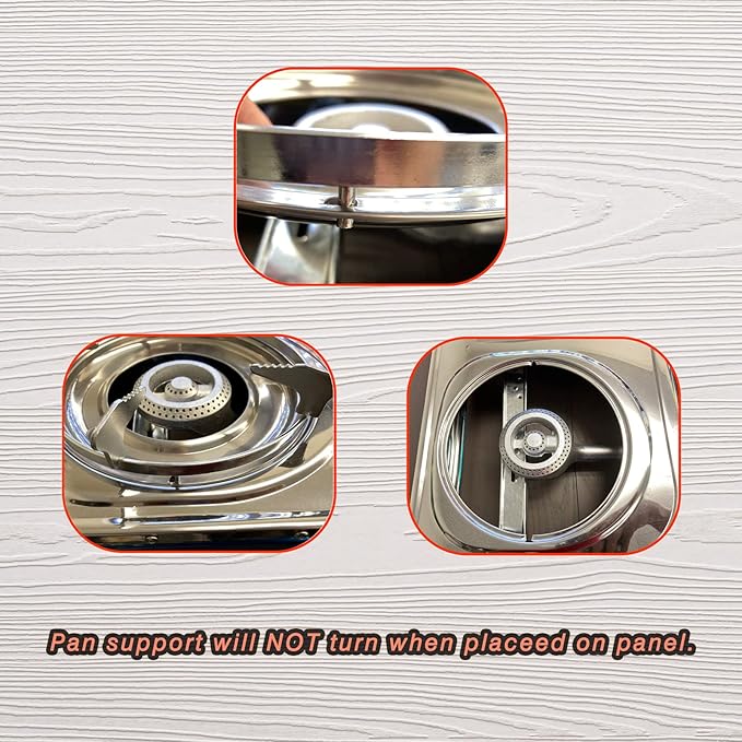 Vivicreate 2 Burner Propane Gas Stove Outdoor Cooking Portable Double Burner Propane Cooktop Gas Burners for Camping BBQ Patio Frying Fogon de Gas Estufa de Gas Portatil Parrillas de Gas