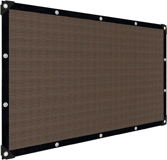 Mocha Sun Shade Cloth,Pergola Shade Cover with Reinforced Grommets,90% Shade Fabric Fence Privacy Screen Balcony,Pergola Shade Cover Canopy Garden Carport Porch Deck Patio Shade Cover,4x6FT