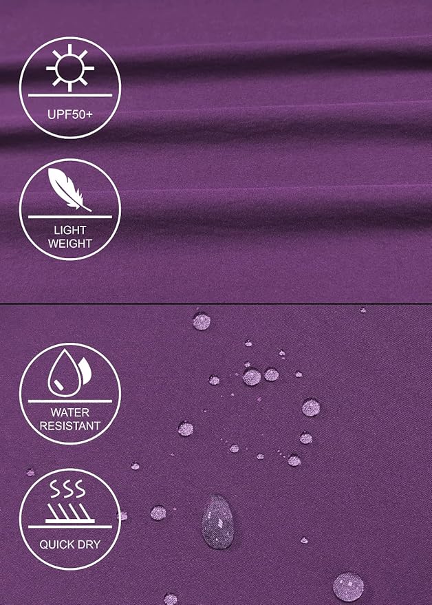 GymBrave Women's Hiking Cargo Pants Quick Dry Outdoor Camping Capris Water Resistant UPF 50 with Zipper Pockets