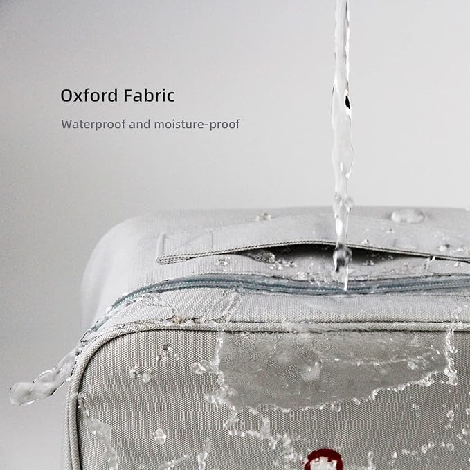 First Aid Bags Empty, Travel Medicine Bag, Medical Supplies Organizer Bag, Portable Kit for Traveling, Car, Home, Camping, Office, Hiking, Outdoor (Oxford Grey)