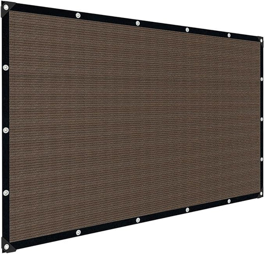 Mocha Sun Shade Cloth,Pergola Shade Cover with Reinforced Grommets,90% Shade Fabric Fence Privacy Screen Balcony,Pergola Shade Cover Canopy Garden Carport Porch Deck Patio Shade,10x14FT