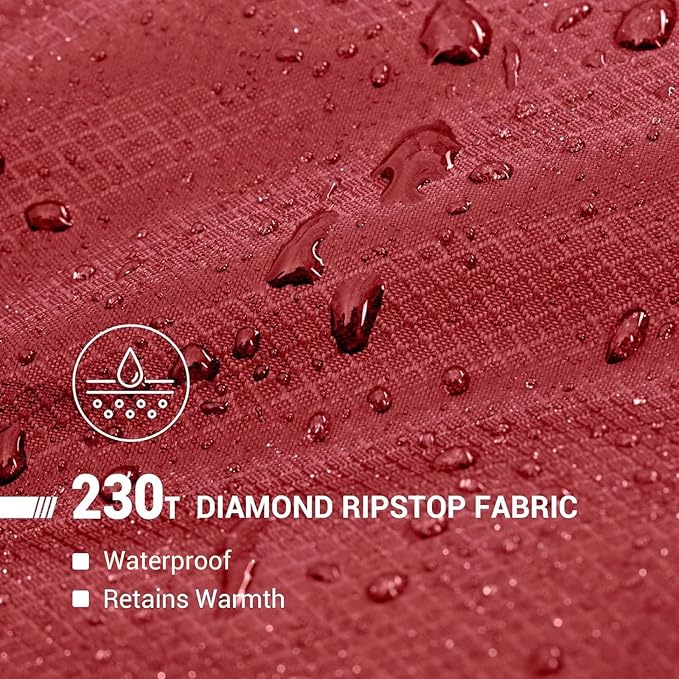 KingCamp Sleeping Bag for Adults, Cold Weather & Warm Extra Wide Big & Tall XL Portable Waterproof Flannel Sleeping Bags, Essentials Gear Accessories for Camping Backpacking Hiking Indoor & Outdoor