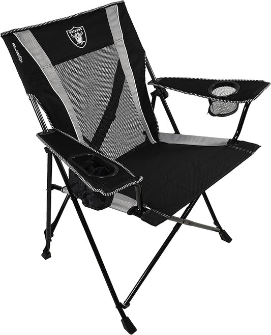 Kijaro Dual Lock Pro Sports Fan Folding Chair, 26" L x 35.5" W x 37" H, Las Vegas Raiders