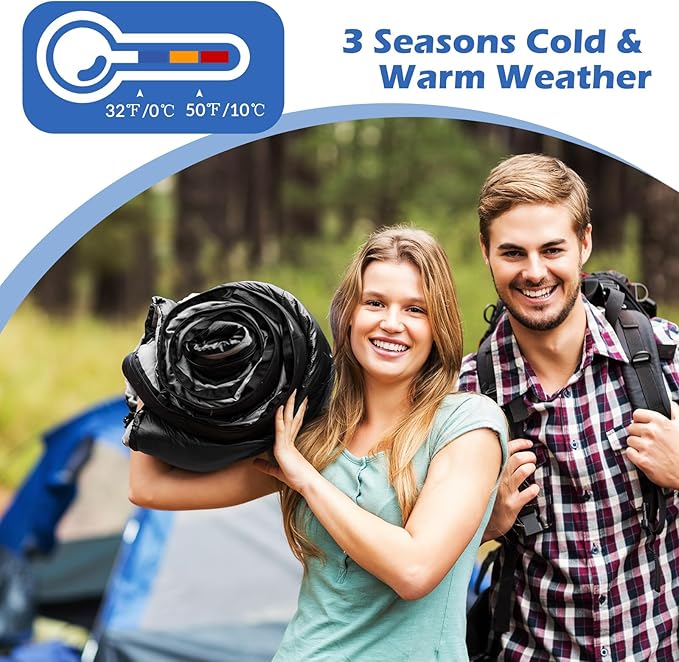 Macarrie 12 Pack Camping Sleeping Bags for Adults Bulk Cold Weather Kids Sleeping Bag for Homeless Lightweight Waterproof Compression Sack for Backpacking Traveling Hiking Outdoor