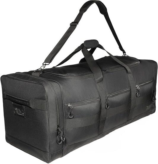 Fitdom 140L 38" Heavy Duty Extra Large Sports Equipment Duffle Bag with Upgrade Zipper, Durable & Water Resistant. Perfect for Travel Storage Football Hockey Baseball Basketball Team Coaches & More