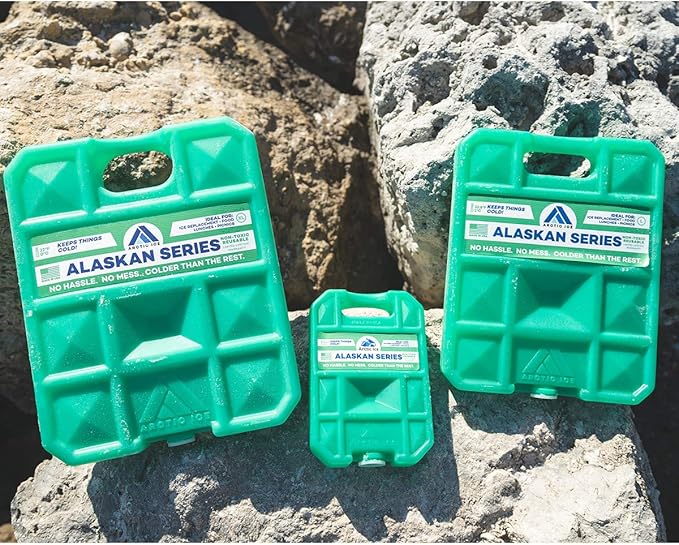 Arctic Ice Alaskan Series Long Lasting Reusable Ice Pack - Freezes at 32° Fahrenheit - Keeps Food & Drinks Cool Without The Risk of Freezing