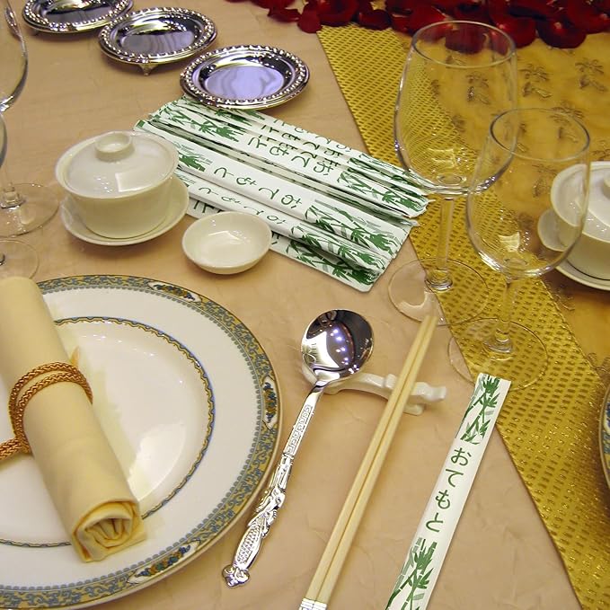 Sabary 1000 Pairs Bamboo Chopsticks Disposable Sleeved and Separated Chop Sticks Quality Chopsticks Disposable UV Treated(Bamboo)