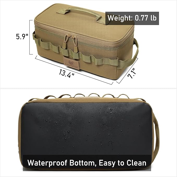 Tactical Camping Storage Bag 9L Tactical Utility Tote Bag Camping Cookware Organizer Trunk Organizer