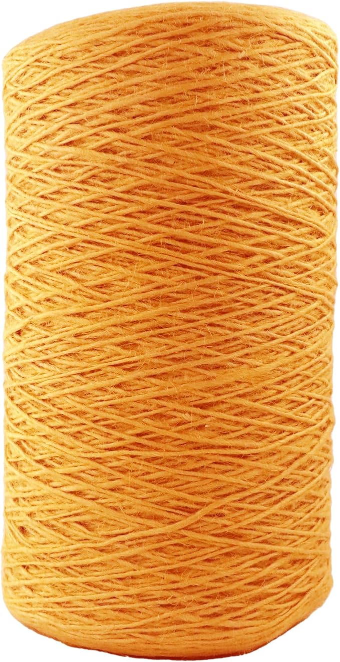 1mm x 1500 Feet Orange Jute Rope, Twine for Gardening Tomato Climbing Plant Tie Floristry Crafts Gift Wrapping Packing Decor
