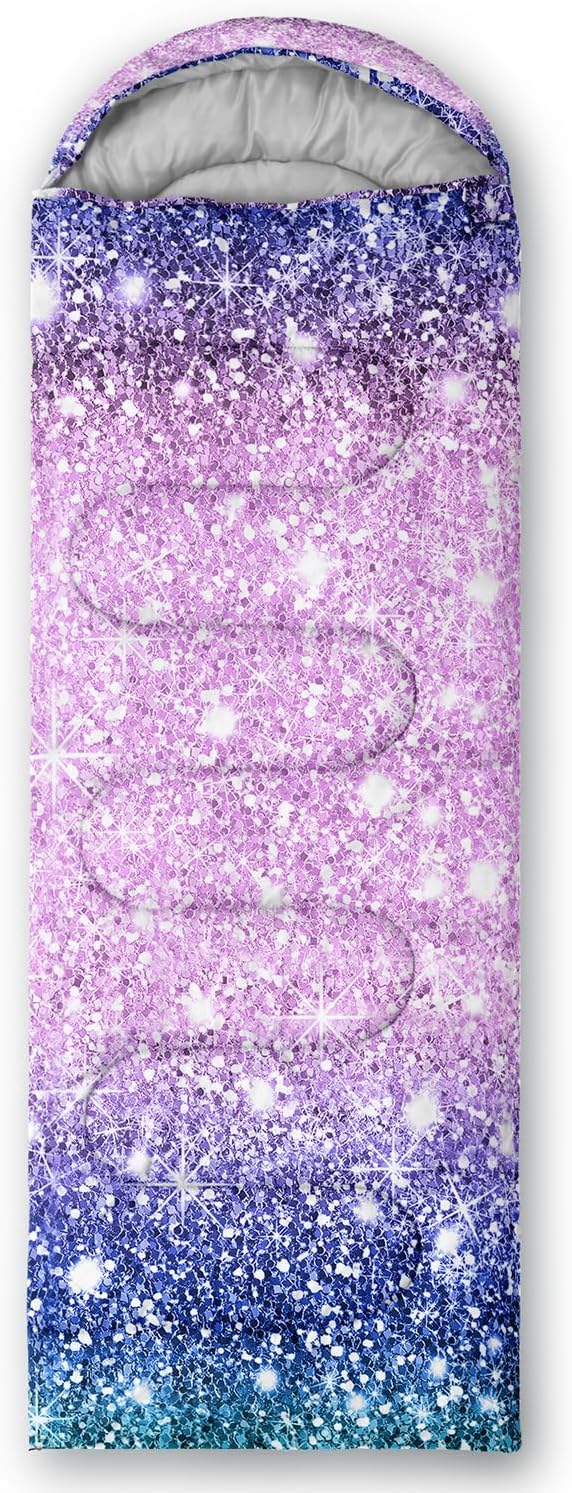 Sleeping Bags for Adults Kids,Backpacking Camping Sleeping Bag for Girls Boys Lightweight Waterproof Cold/Warm Weather Sleeping Bag for All Season