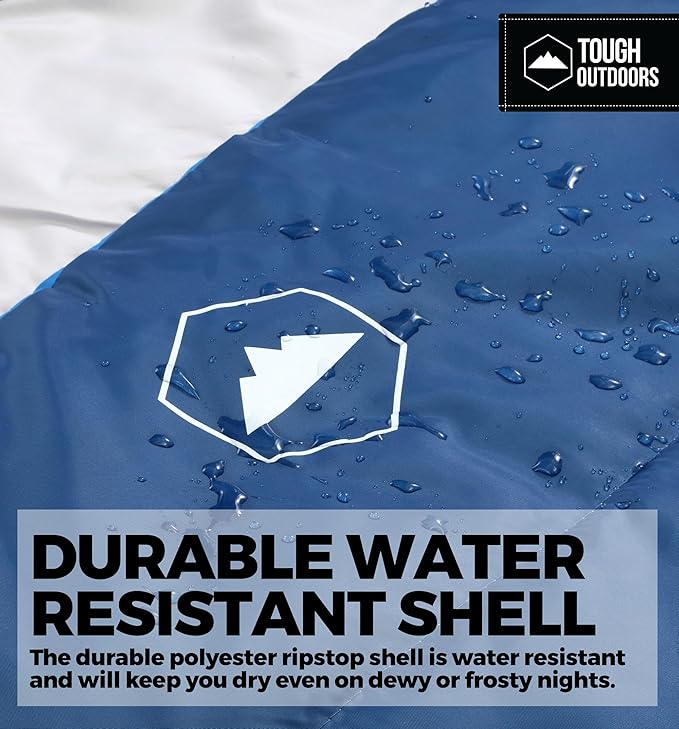 Tough Outdoors Sleeping Bags for Adults & Kids Sleeping Bags Girls Boys Teens - Camping Sleeping Bag for Backpacking- Cold Warm Weather & Summer Sleeping Bag - Lightweight Waterproof Compact Sleep Bag