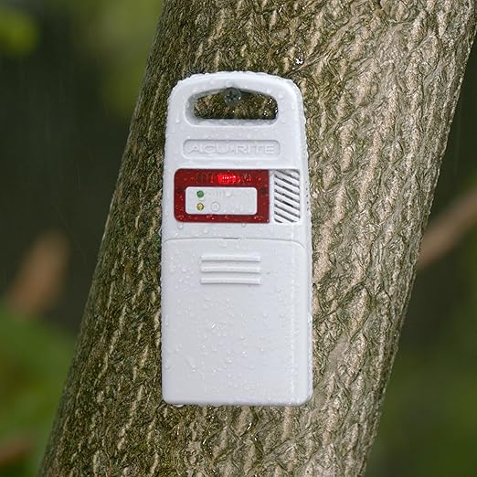 AcuRite Iris (5-in-1) Weather Station for Indoor/Outdoor Temperature and Humidity, Wind Speed/Direction, and Rainfall with High-Definition Display, Lightning Detection, and Built-In Barometer (01024M)