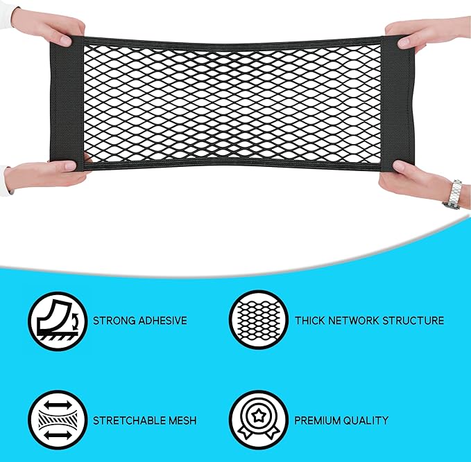 Cooler Storage Net Bag High Capacity Nylon Mesh Storage Net Cooler Organizer for Coolers - 2 Pack