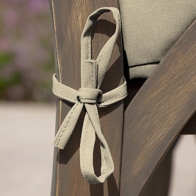 Arden Outdoor Seat Cushion, 19 x 19, Rain-Proof, Fade Resistant Tan Leala