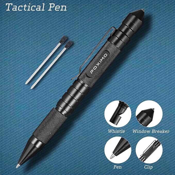 Multitool Gift Set for Men Dad Him, 3-in-1 EDC Survival Kit with 14 in1 Multi-Pliers, Pocket Knife & Tactical Pen | Premium Military-Grade Multi Tools for Camping, Car, Father’s Day, Dad Gifts