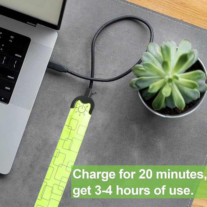 LED Armband for Running,USB Rechargeable Safety Light for Runners,High Visibility Light Up Band Reflective LED Bracelet for Night Walking Jogging Cycling Running Gear