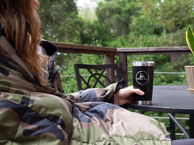 Down Camping Blanket - Puffy, Packable, Lightweight and Warm | Ideal for Outdoors, Travel, Stadium, Festivals, Beach, Hammock | 650 Fill Power Water-Resistant Backpacking Quilt