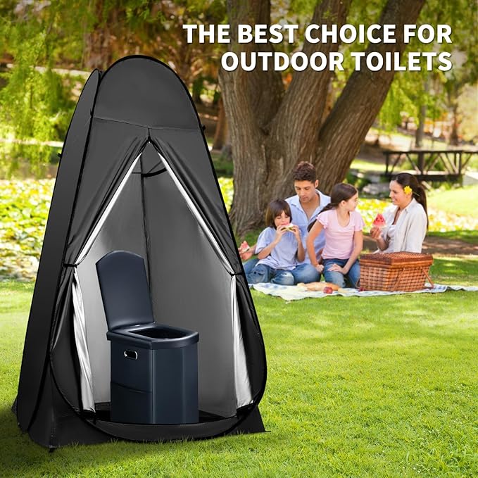 Pop Up Privacy Shower Tent, Outdoor Portable Changing Tent Camping for Camping Beach Toilet Shower Bathroom Changing Room Sun Shelter with Window with Carry Bag