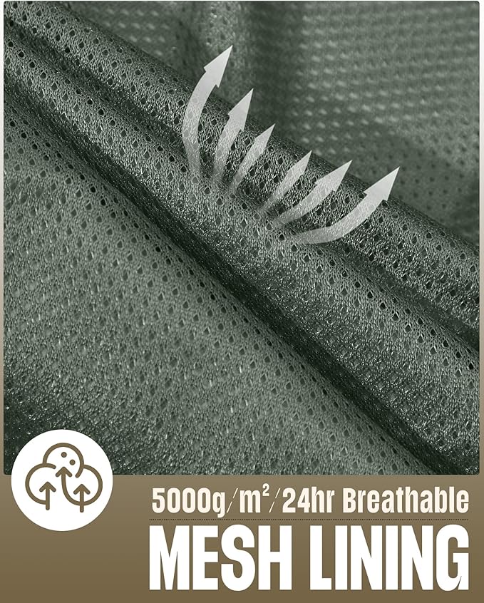 33,000ft Men's Packable Rain Jacket Waterproof Lightweight Raincoat Rain Shell with Hood for Outdoor Hiking Golf Travel