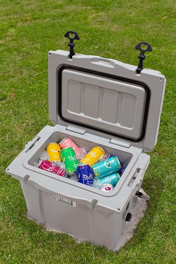 Viva 25QT Portable Rotomolded Hard Cooler, 5-Day Ice Cold Retention, Travel, Beach, Camping, Fishing