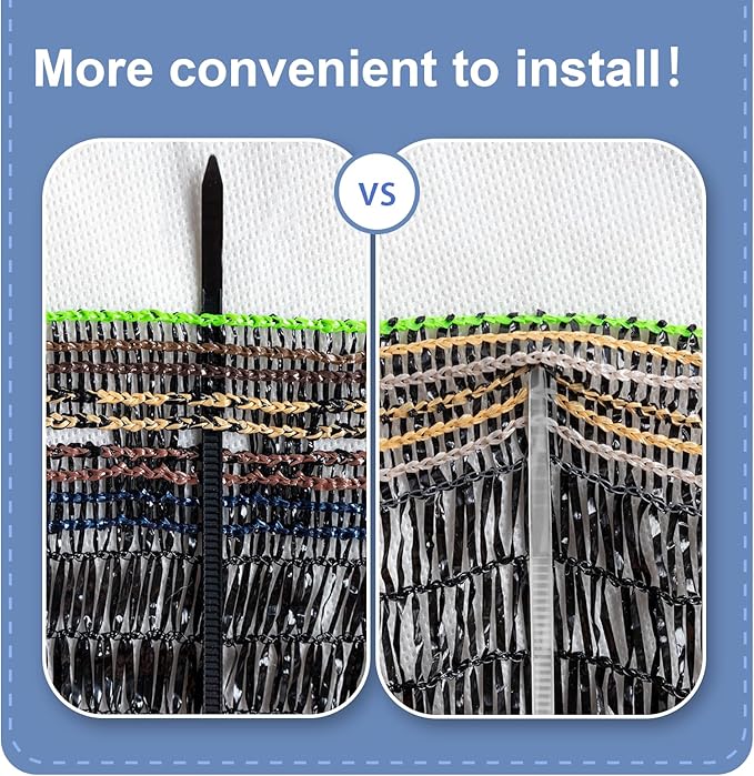 LOVE STORY 6x8FT 55% Black Shade Cloth Sun Shade Net UV Resistant Mesh Tarp Plant Cover Sunblock Net for Garden,Greenhouse,Vegetables,Flowers