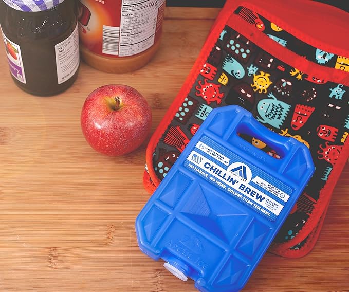Arctic Ice Chillin' Brew Series Long Lasting Reusable Ice Pack - Freezes at 28° Fahrenheit - Designed to Keep Beverages Colder Than Ice
