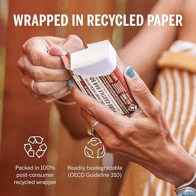 Dr. Bronner's Pure-Castile Magic Bar Soaps (Eucalyptus, 5oz, 12-Pack) – Made with RegeOrganic Oils, Soap Bars for Men & Women, Gentle for Face & Sensitive Skin, Vegan, Cruelty-Free, Non-GMO