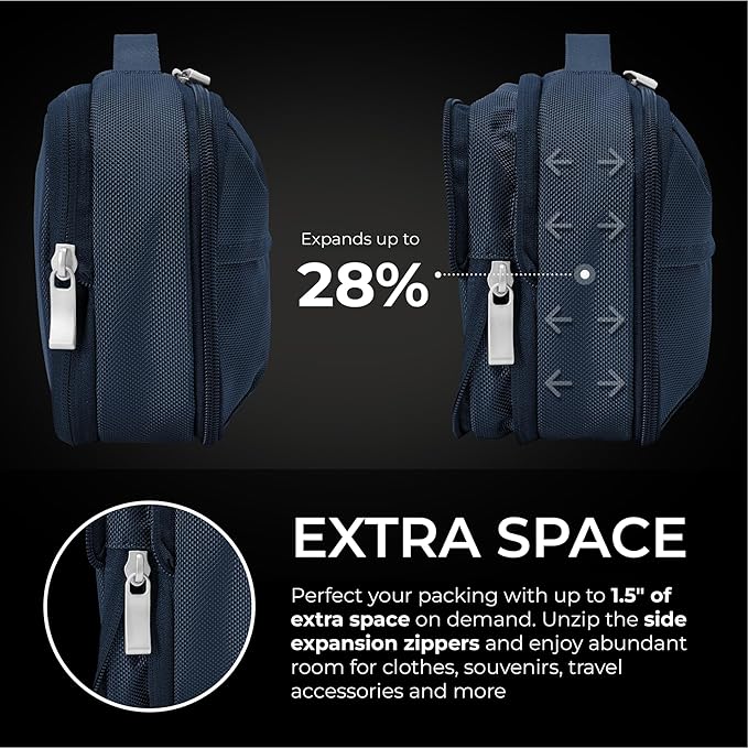 Briggs & Riley Toiletry Kit - Travel Bags for Women & Men, Organizer for Vacation, Dopp Kit for Bathroom Accessories, Makeup, & Skincare