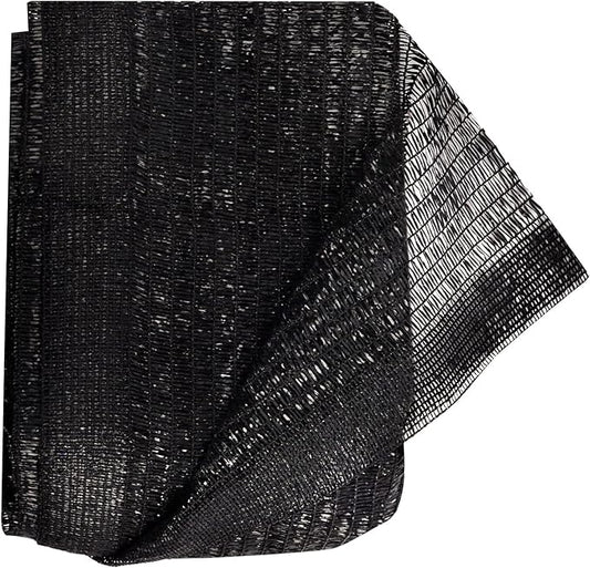 Garden Expert 10 x 20 FT Black Shade Cloth, 50% Mesh Tarp UV Resistant Net, Garden Sun Shade Netting for Plant Cover, Greenhouse, Patio, Tomatoes, Chicken Coop, Barn Kennels